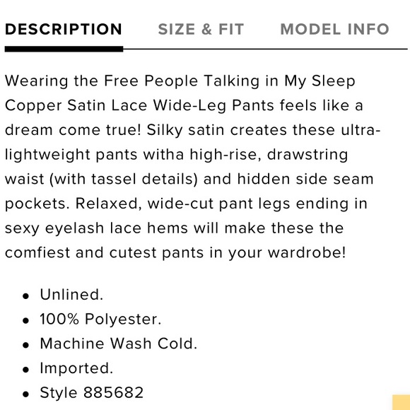 💫✨FREE PEOPLE TALKING IN MY SLEEP PANT✨💫 - Picture 14 of 15